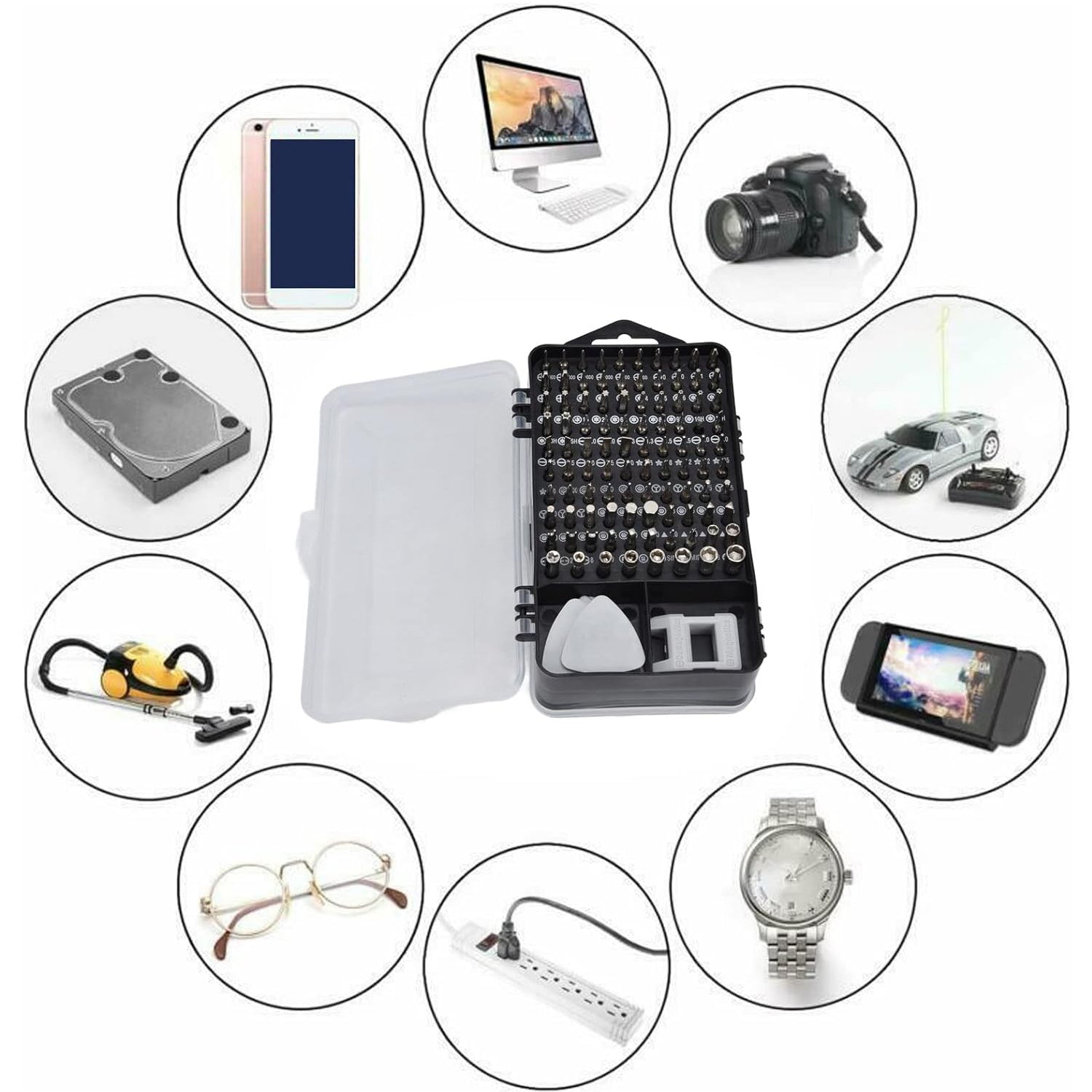 ALVENZA Precision Screwdriver Kit – 117-Piece Electronics Repair Set | BoltForce
