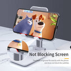 ALVENZA Adjustable Phone Stand – 3-Way Desk Mobile Holder with Mirror | Deskrova