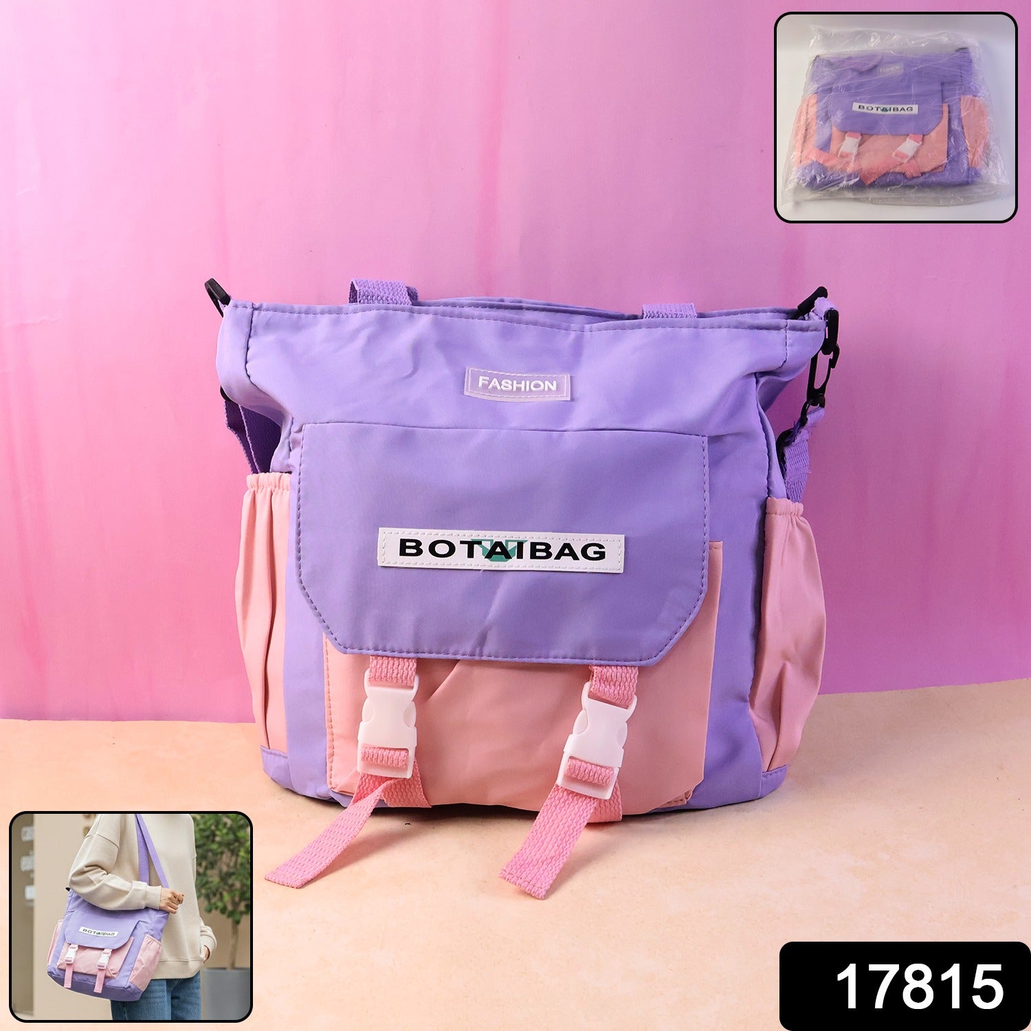 Multi-Pocket Shoulder Tote Bag – Spacious & Adjustable Strap