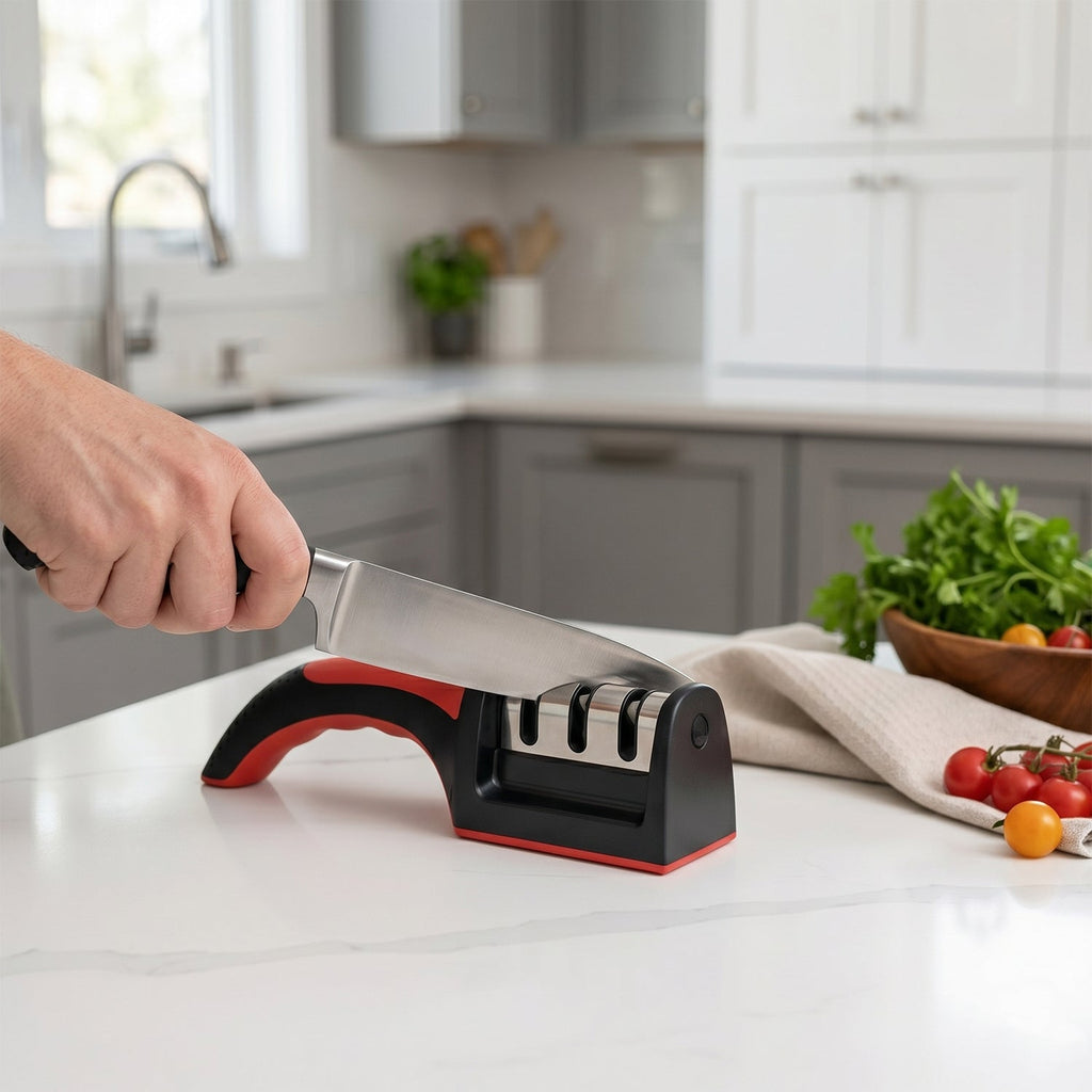 Manual Knife Sharpener 4-Stage for Precise Blades and Scissors - Detail View 8