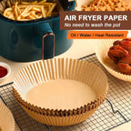 Air Fryer Liners Round Disposable Parchment (50 Pcs) | Dabster - Detail View 8