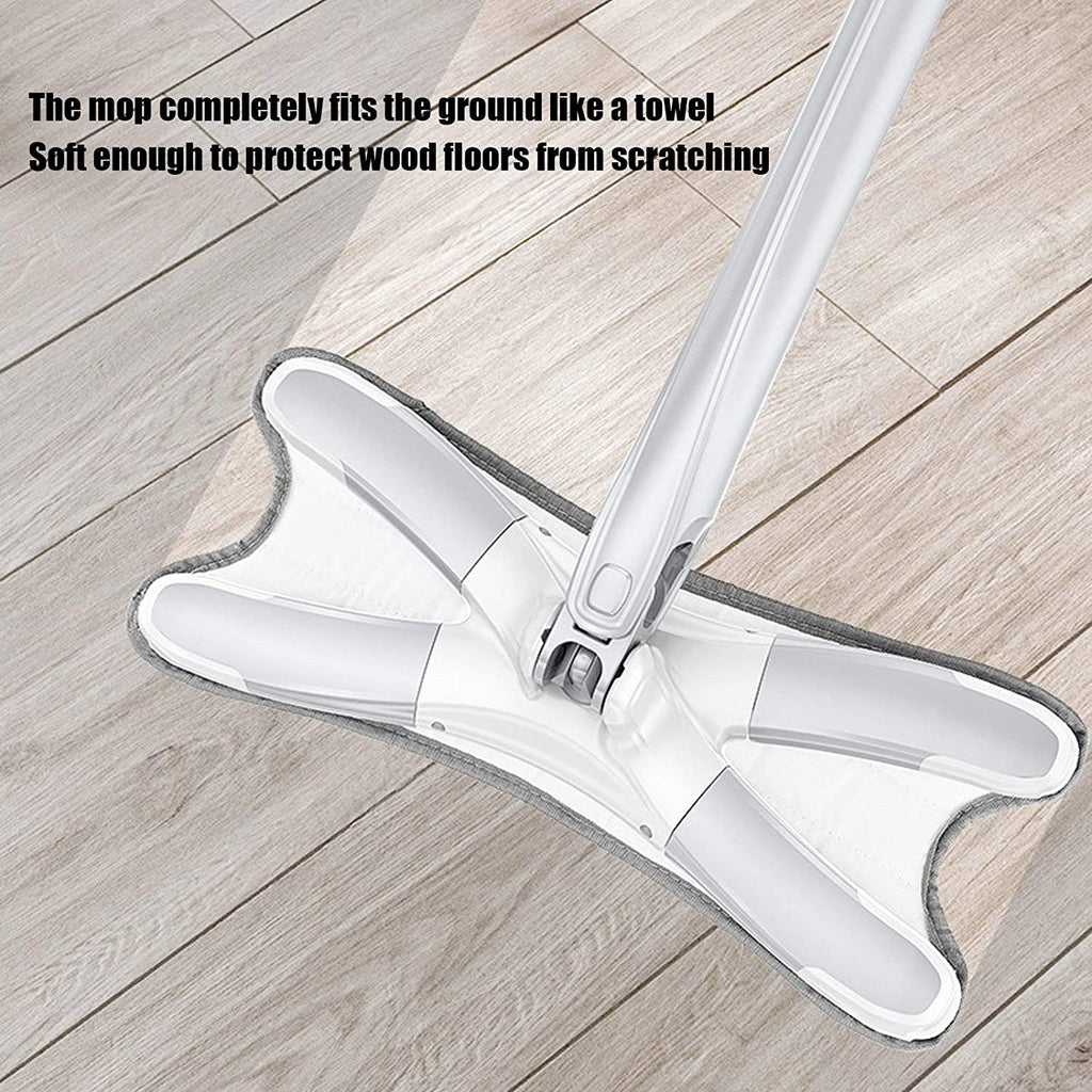 ALVENZA Hands-Free Mop – X-Shape Microfiber Squeeze | Storenzo