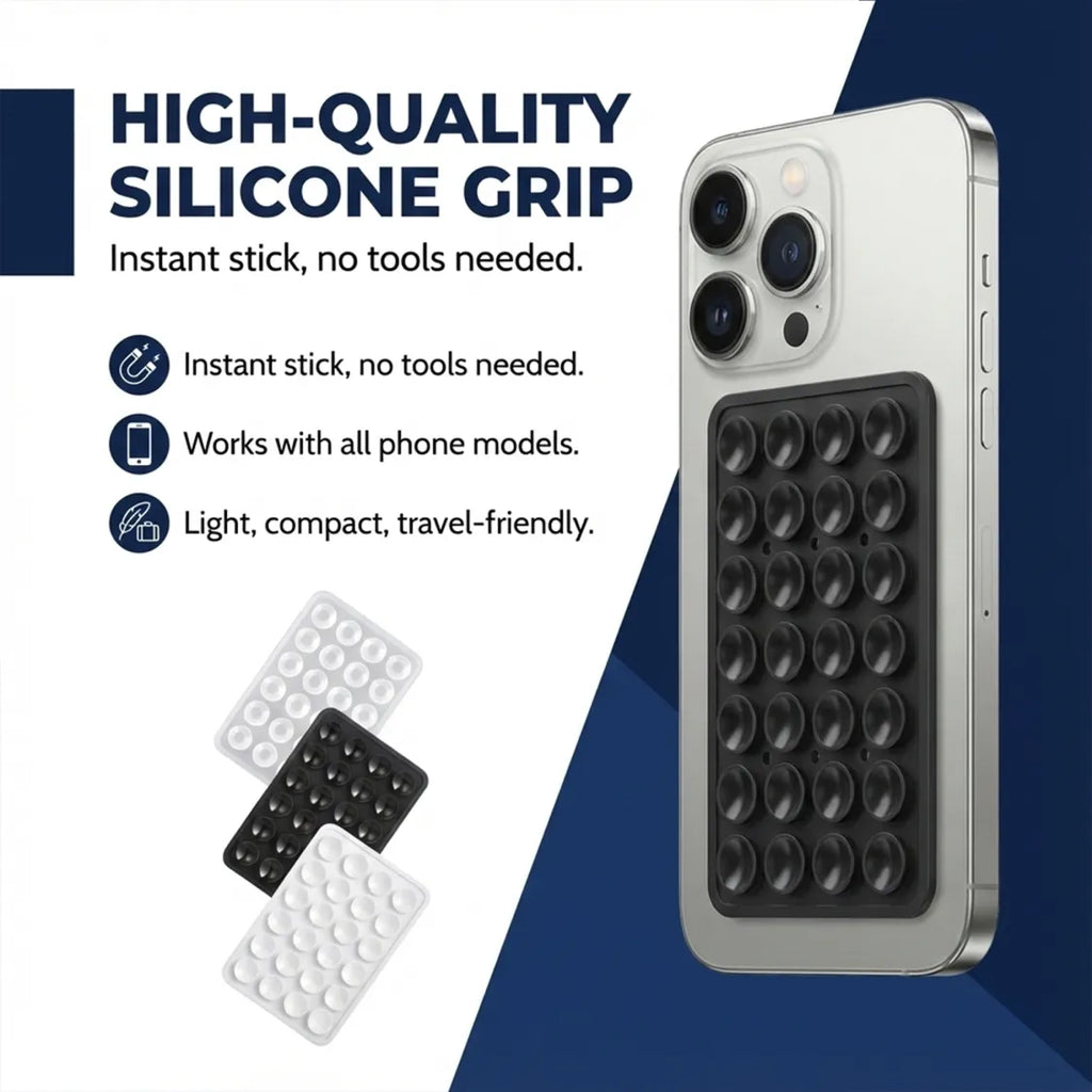 ALVENZA Suction Phone Holder Mount – Silicone Grip, Mix Colors | Gambit