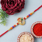 ALVENZA Traditional Ganesh Beaded Rakhi – Embrace Festive Bonding