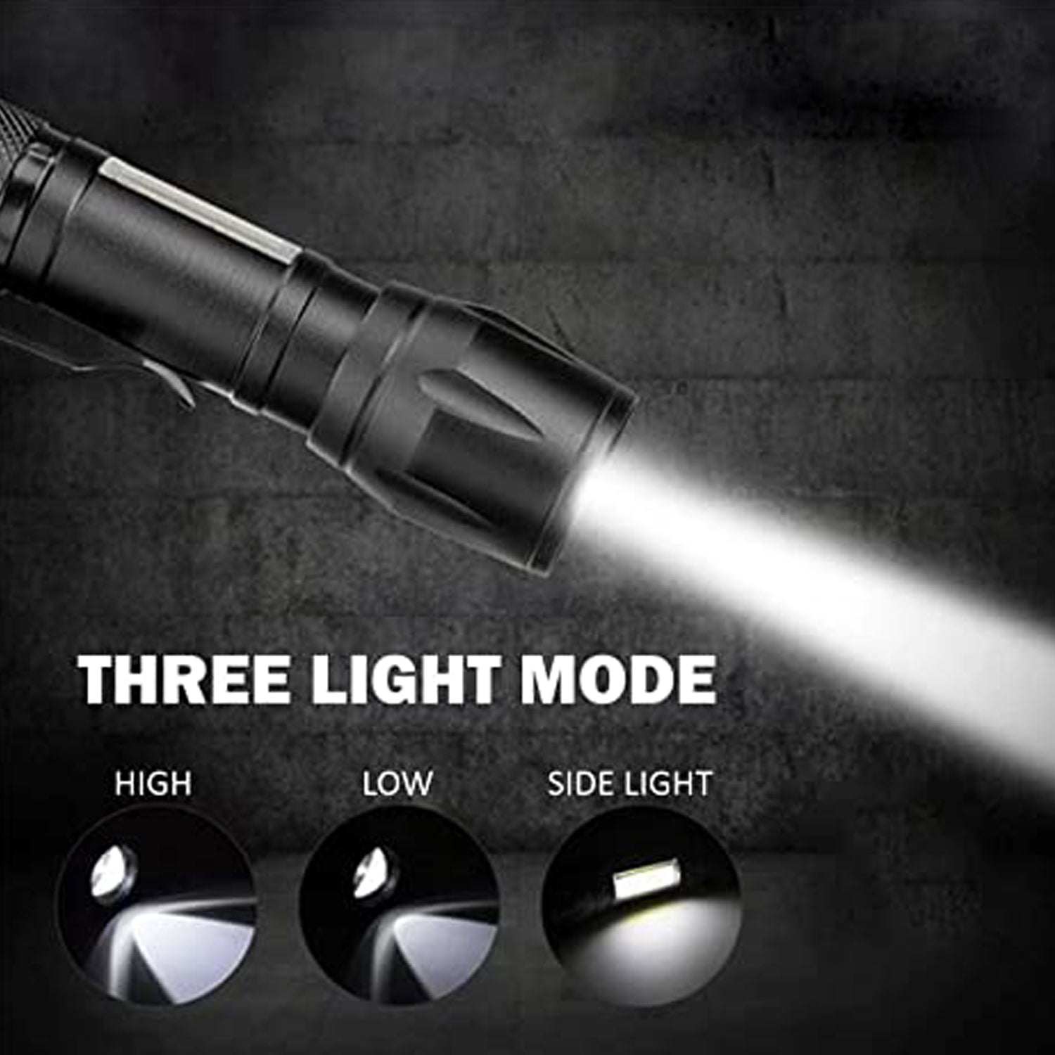 ALVENZA Rechargeable LED Flashlight – Mini, Long Range Torch | Indo Glow