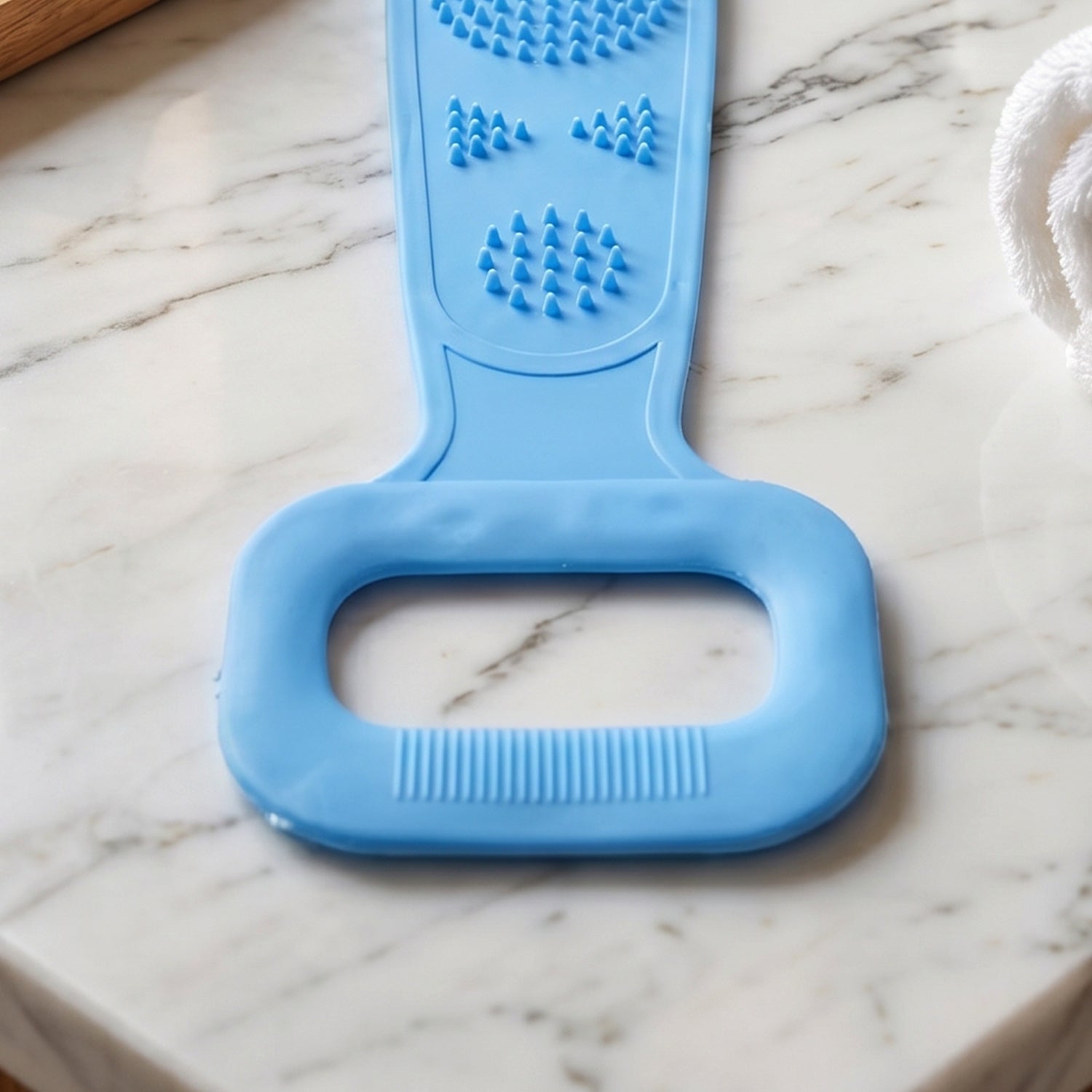Silicone Back Scrubber Belt Effective Dual-Handle Exfoliation - Detail View 6
