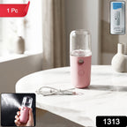Nano Mist Sprayer Portable & Refillable for Instant Facial Hydration - Side View