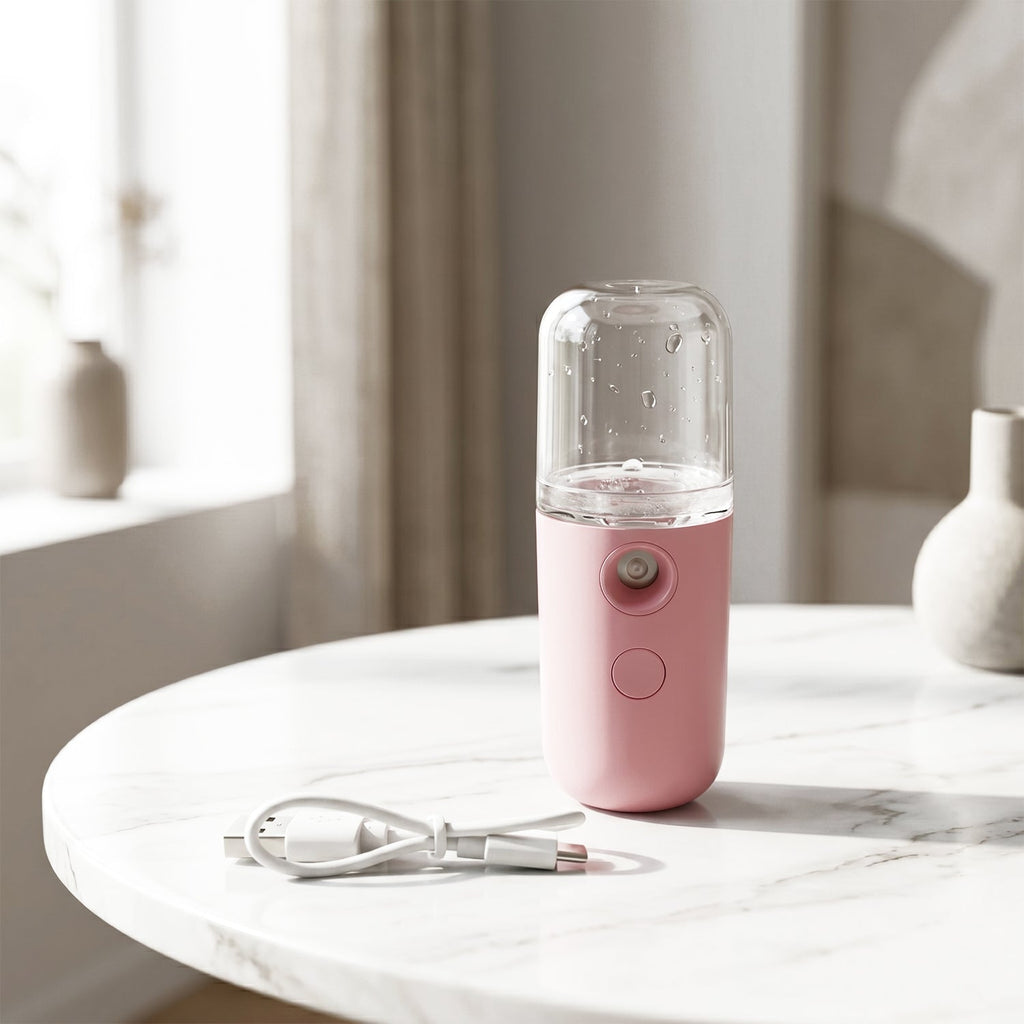 Nano Mist Sprayer Portable & Refillable for Instant Facial Hydration - Front View