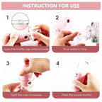 Nano Mist Sprayer Portable & Refillable for Instant Facial Hydration - Back View