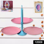 Foldable Fruit Plate Space-Saving Multi-Use Kitchen Organizer - Side View