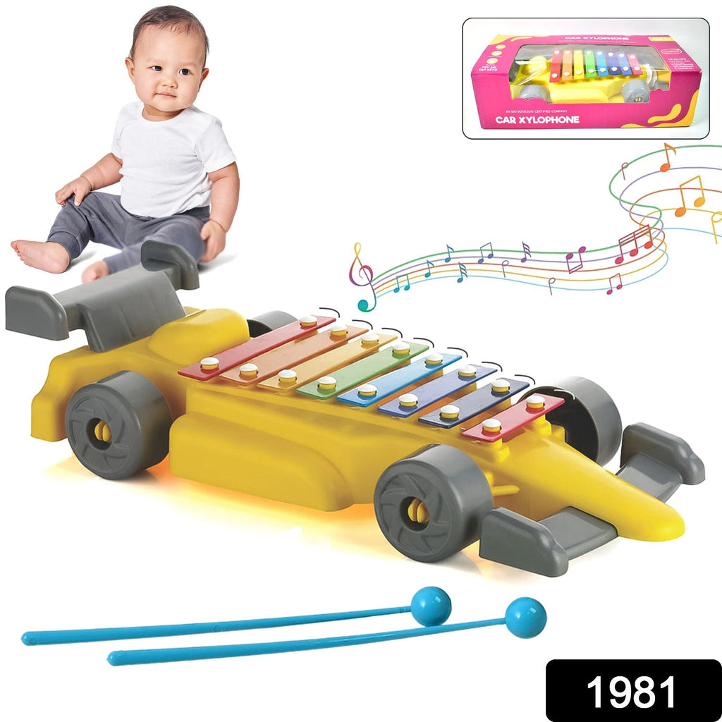 Kids Musical Car Xylophone 8-Key Plastic Instrument | Aditi - Side View