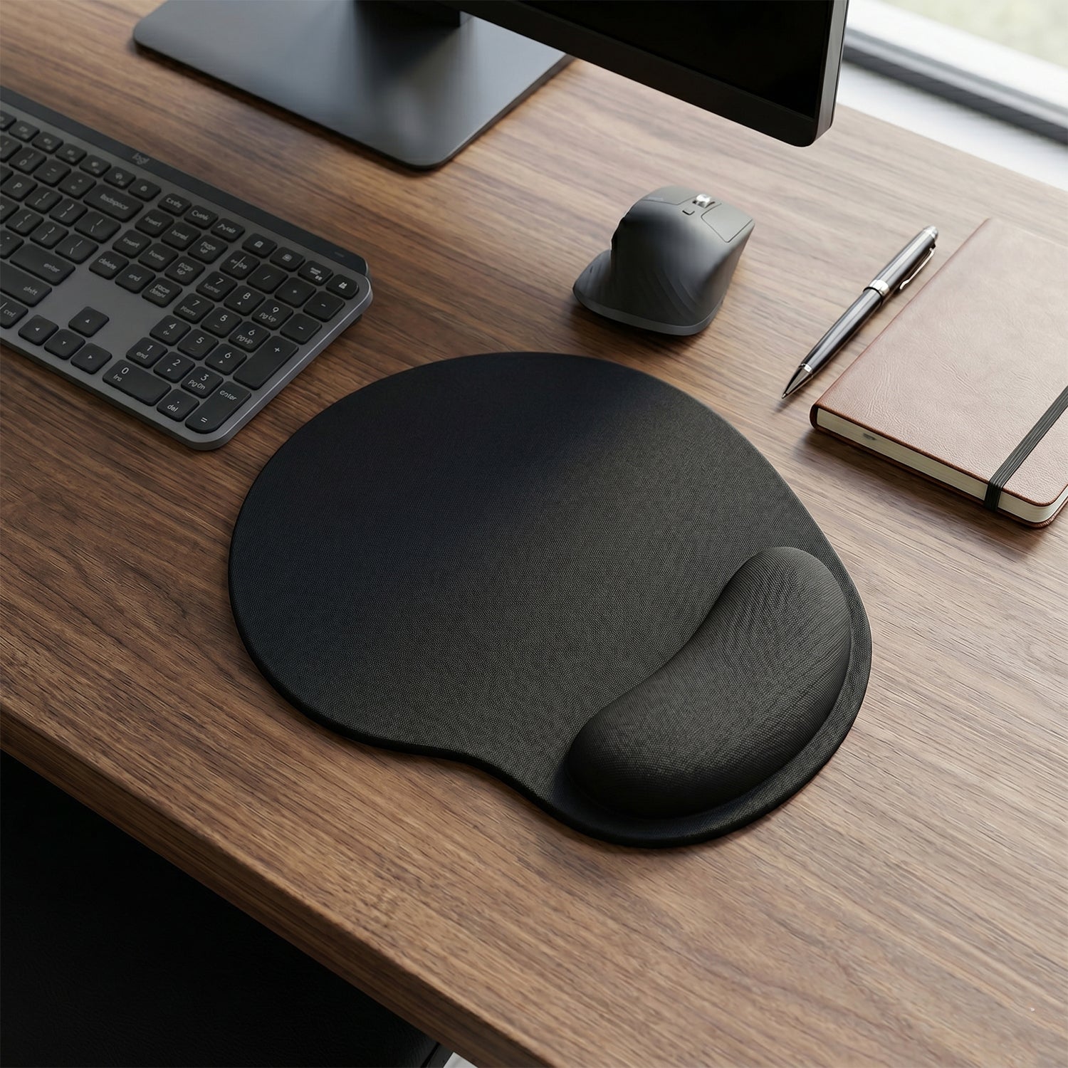 Ergonomic Gaming Mouse Pad Wrist Support & Non-Slip Base for Precision