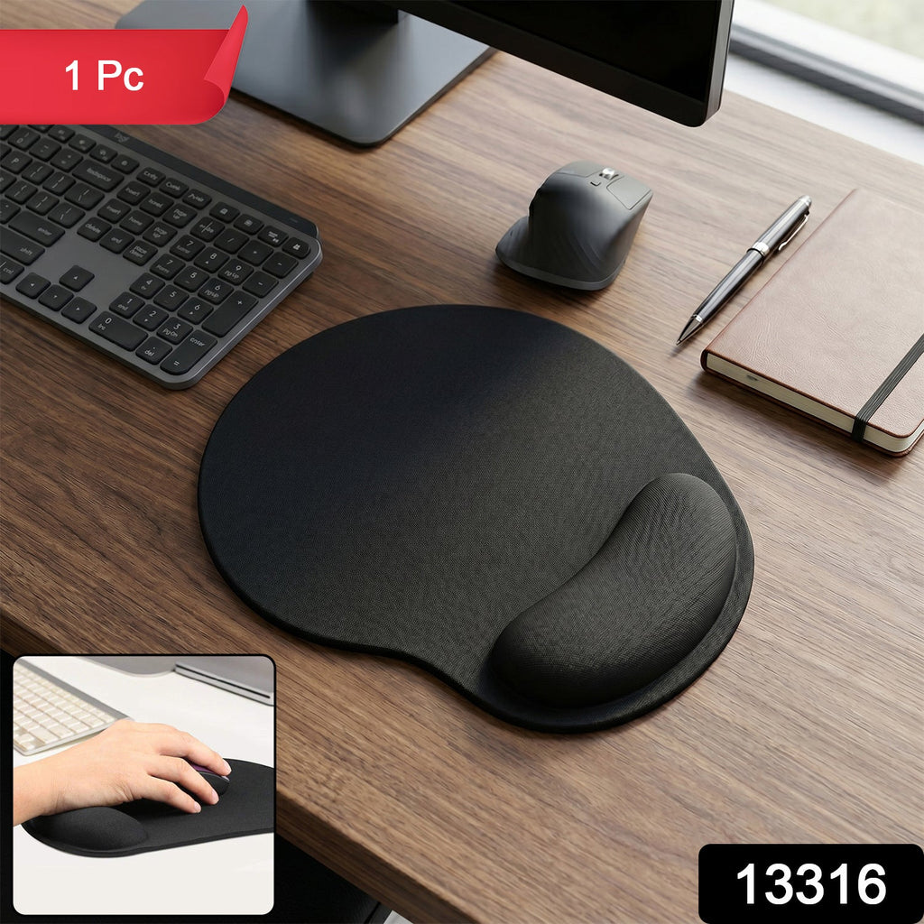Ergonomic Gaming Mouse Pad Wrist Support & Non-Slip Base for Precision - Side View