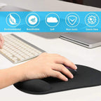 Ergonomic Gaming Mouse Pad Wrist Support & Non-Slip Base for Precision - Detail View 7