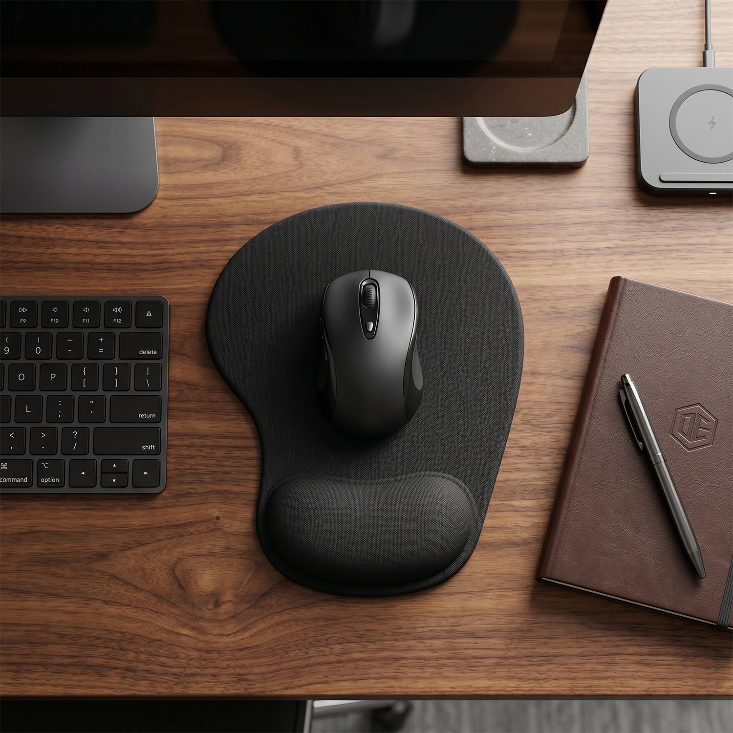 Ergonomic Gaming Mouse Pad Wrist Support & Non-Slip Base for Precision - Detail View 8
