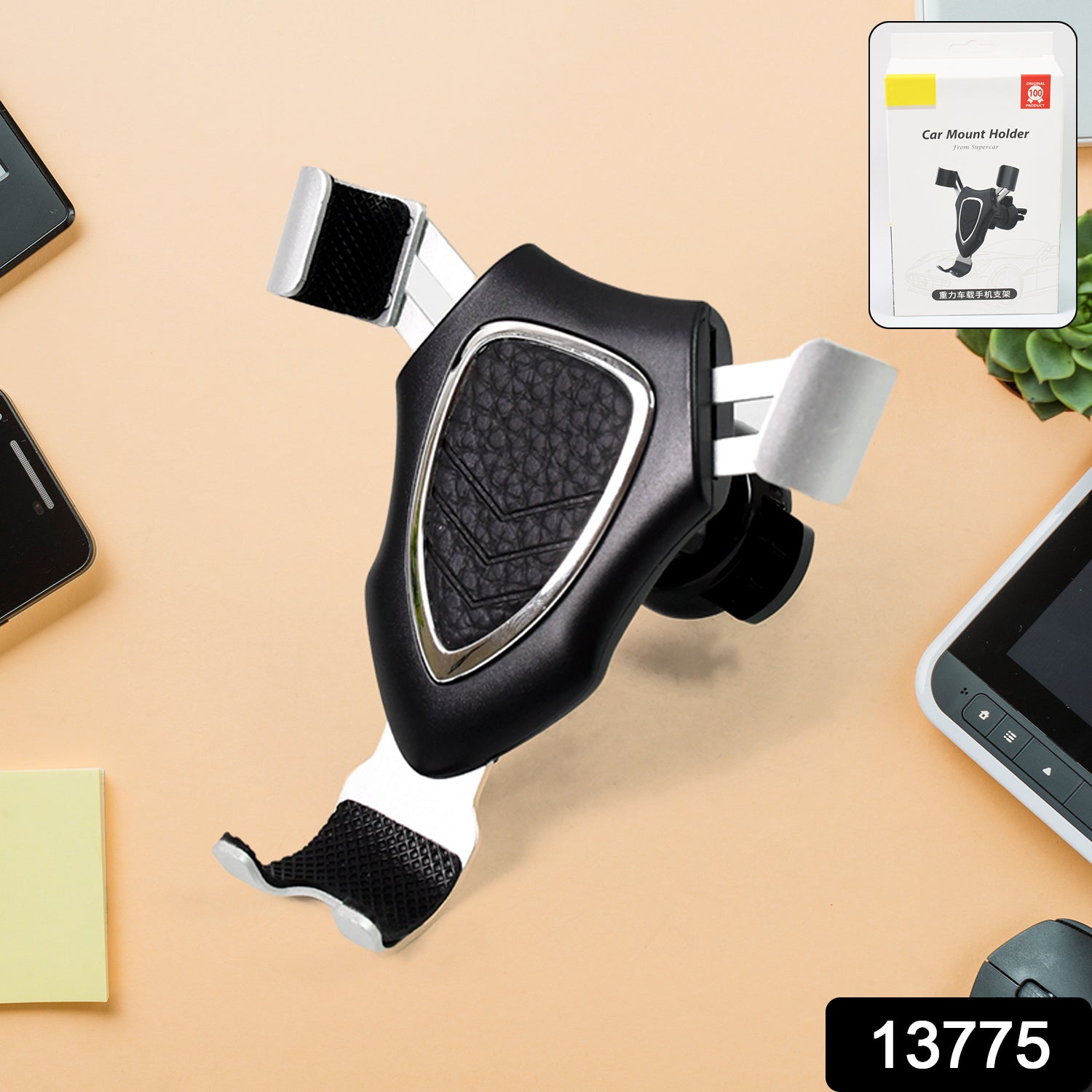 ALVENZA Car Phone Mount – Gravity Grip Mobile Holder | Velvet Wheels