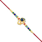 ALVENZA Peacock Feather Rakhi – Divine Multicolor Beads for Brother