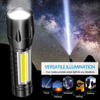 ALVENZA Rechargeable LED Flashlight – Mini, Long Range Torch | Indo Glow