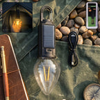 Camping Lantern Eco-Friendly, Dual Charging with Warm LED - Front View