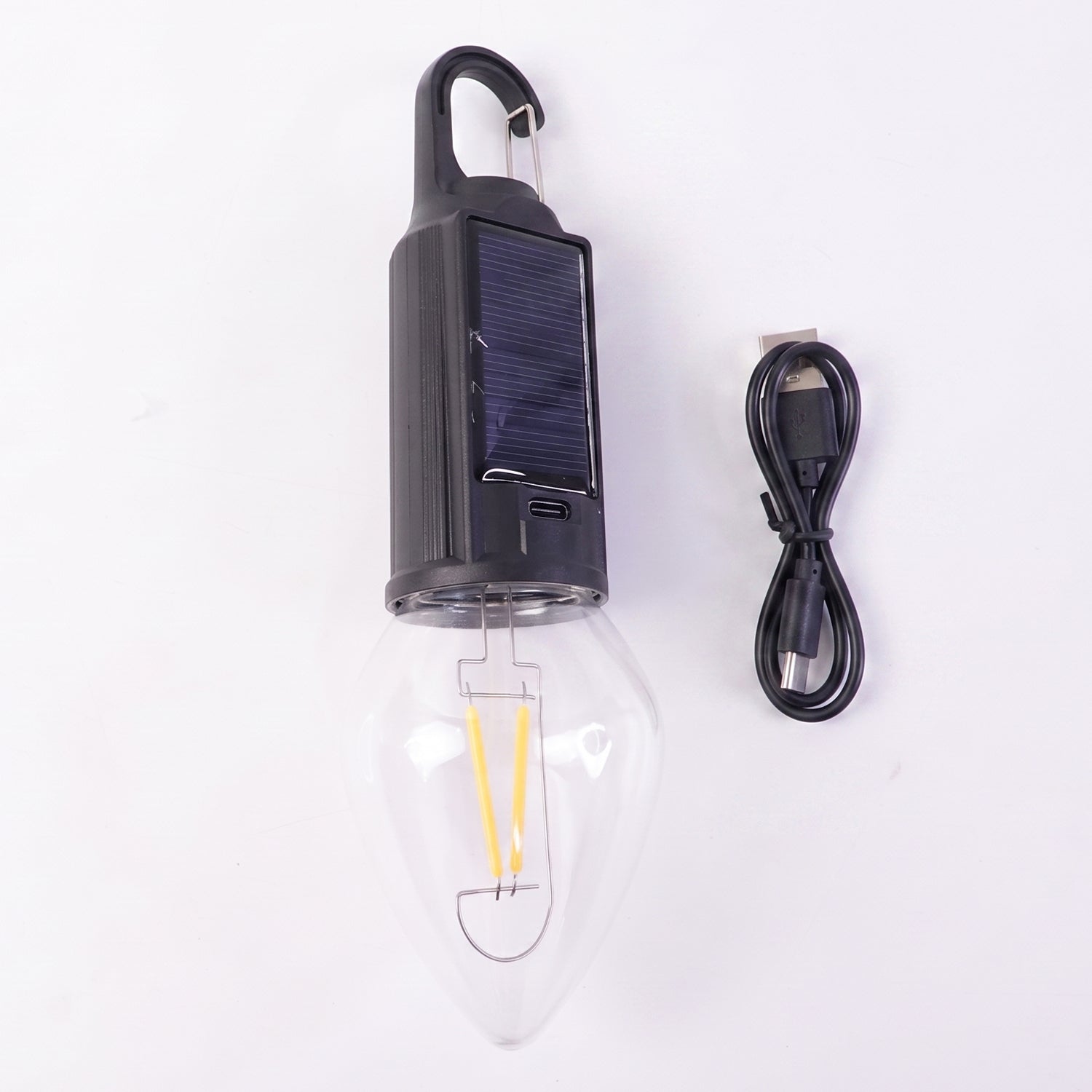 Camping Lantern Eco-Friendly, Dual Charging with Warm LED - Detail View 5