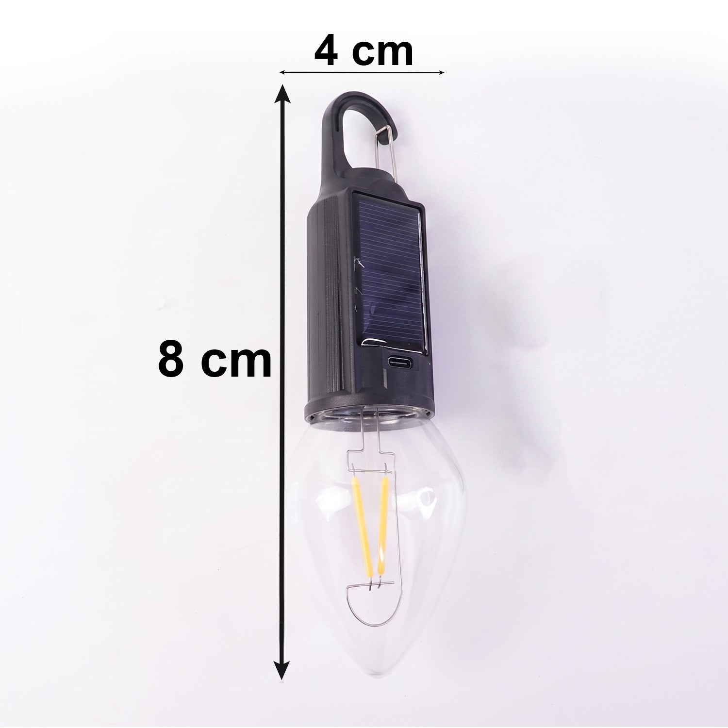 Camping Lantern Eco-Friendly, Dual Charging with Warm LED - Detail View 6