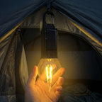 Camping Lantern Eco-Friendly, Dual Charging with Warm LED - Back View