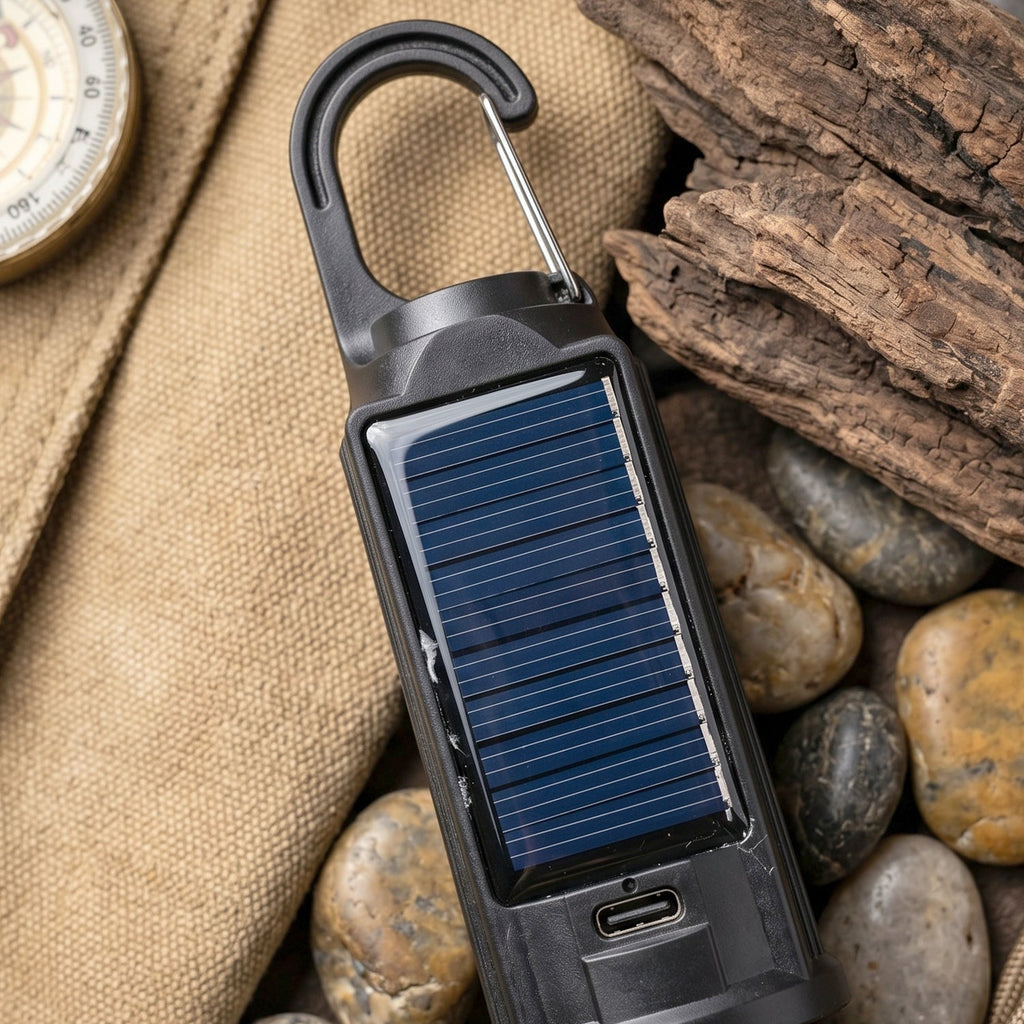 Camping Lantern Eco-Friendly, Dual Charging with Warm LED - Detail View 7
