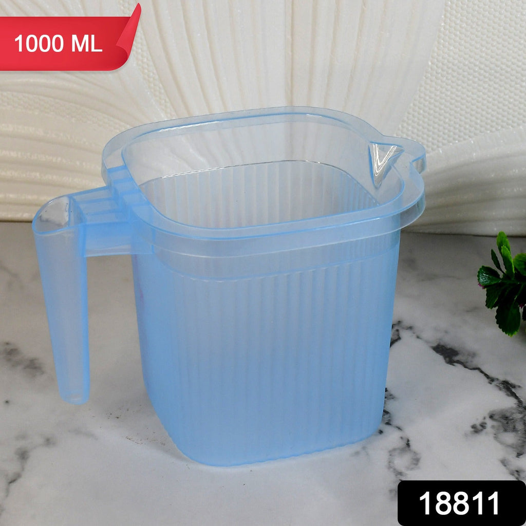 Transparent Bath Mug 1000 ML & BPA-Free | Bathora - Side View
