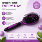 Cushioned Paddle Hair Brush Detangling & Frizz Control for All Hair - Side View