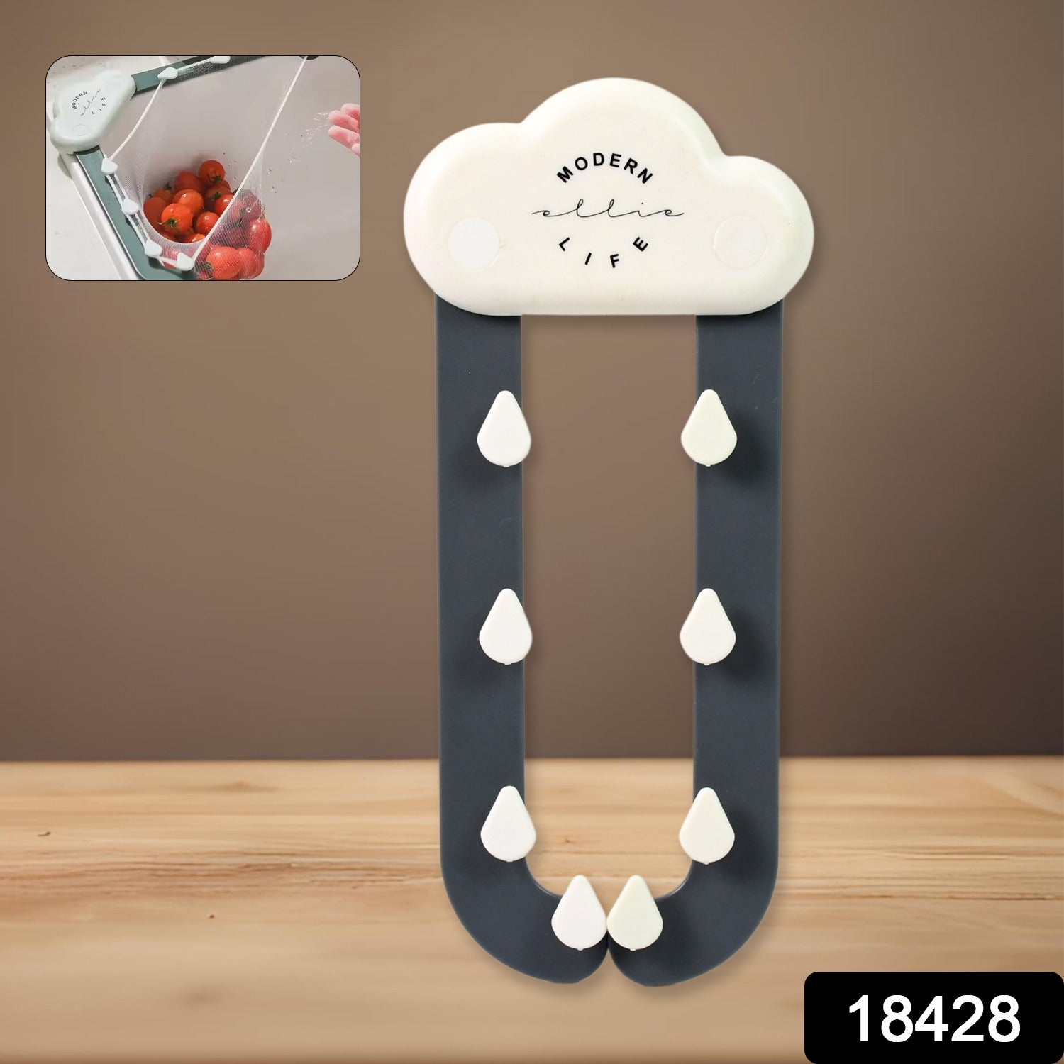 Kitchen Sink Strainer Triangle Design, Durable ABS | ShineCrest - Side View