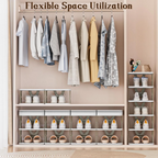 ALVENZA Foldable Shoe Rack 6-Layer – Space-Saving Organizer | Organivo
