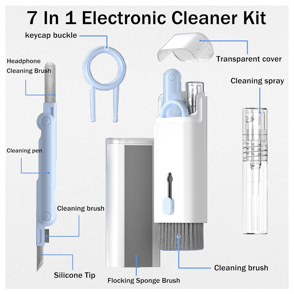 ALVENZA Electronic Cleaner Kit – 7-in-1 Multi-Device Cleaning Solution | Dustiva