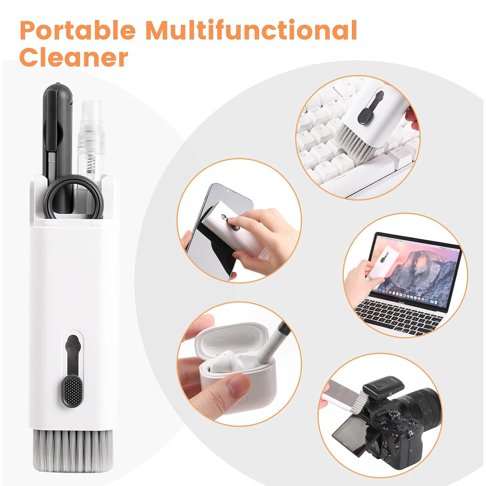 ALVENZA Electronic Cleaner Kit – 7-in-1 Multi-Device Cleaning Solution | Dustiva