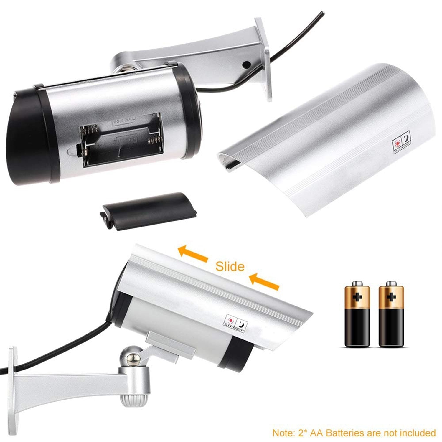 ALVENZA Dummy Security Camera – Outdoor Fake CCTV with LED | AutoSafeo