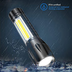 ALVENZA Rechargeable LED Flashlight – Mini, Long Range Torch | Indo Glow