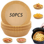 Air Fryer Liners Round Disposable Parchment (50 Pcs) | Dabster