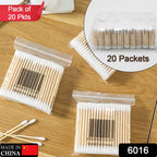 Bamboo Cotton Swabs – Eco-Friendly 20-Pack | Happy Bathers