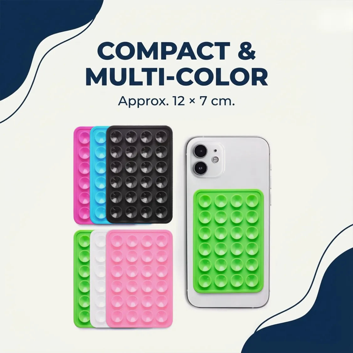 ALVENZA Suction Phone Holder Mount – Silicone Grip, Mix Colors | Gambit