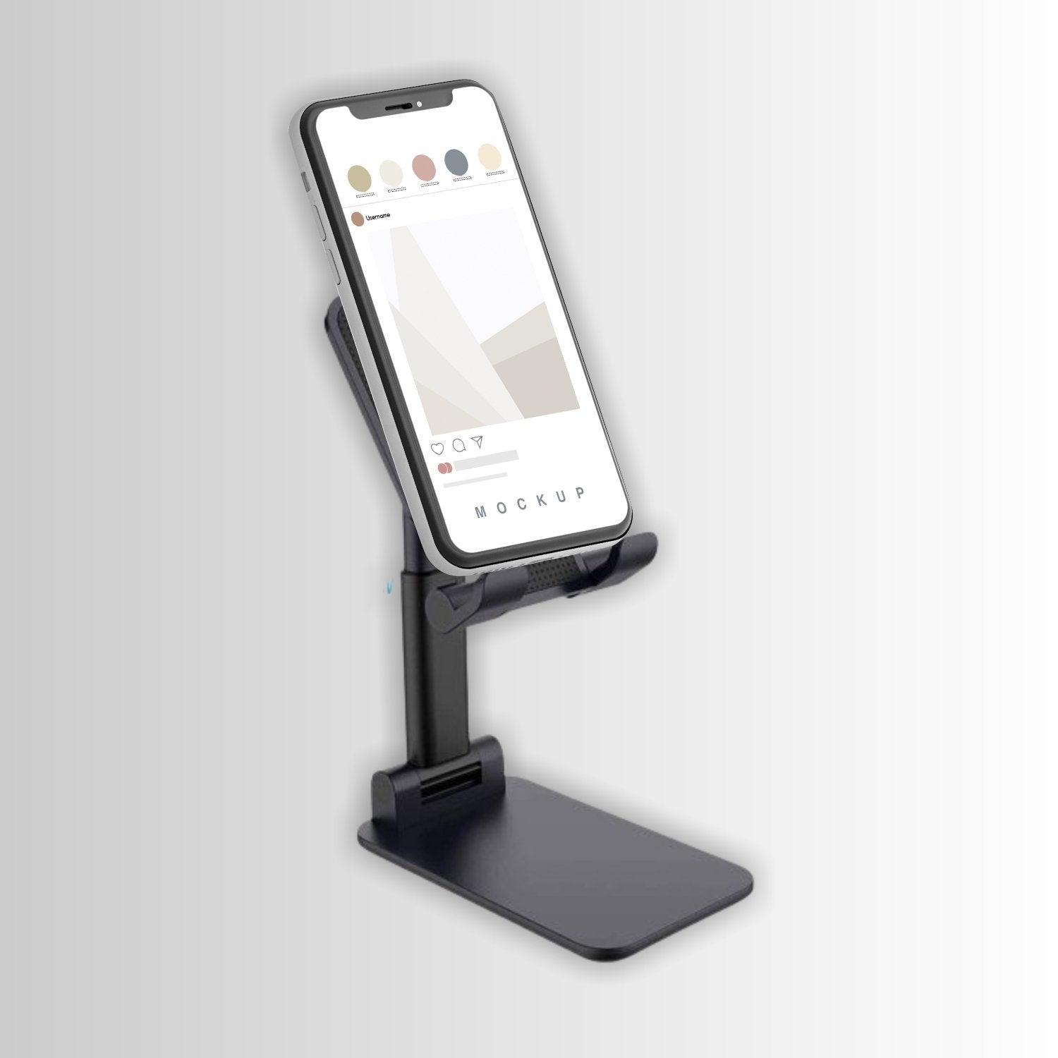 ALVENZA Foldable Mobile Stand – Adjustable Desktop Holder | PHOBIA