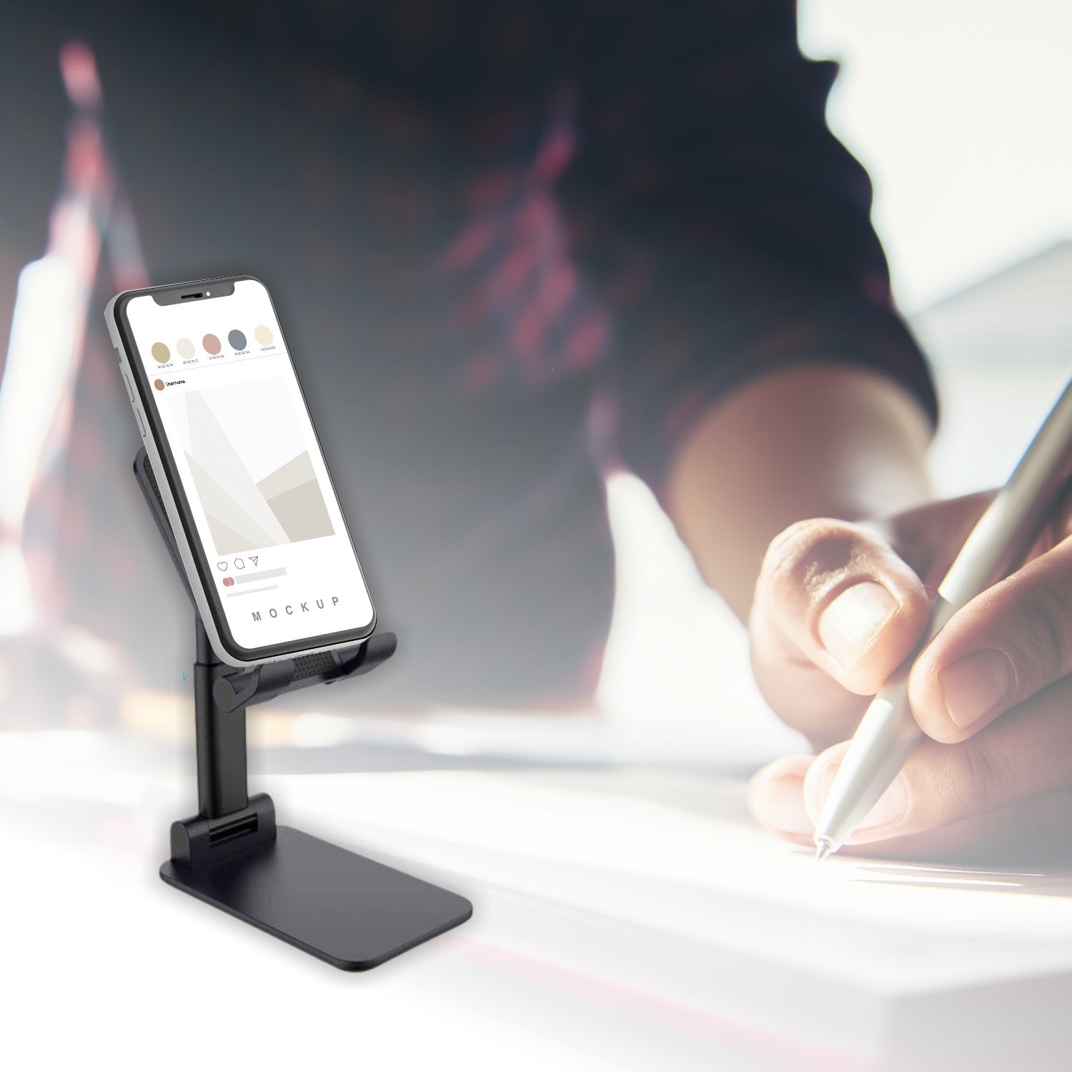 ALVENZA Foldable Mobile Stand – Adjustable Desktop Holder | PHOBIA