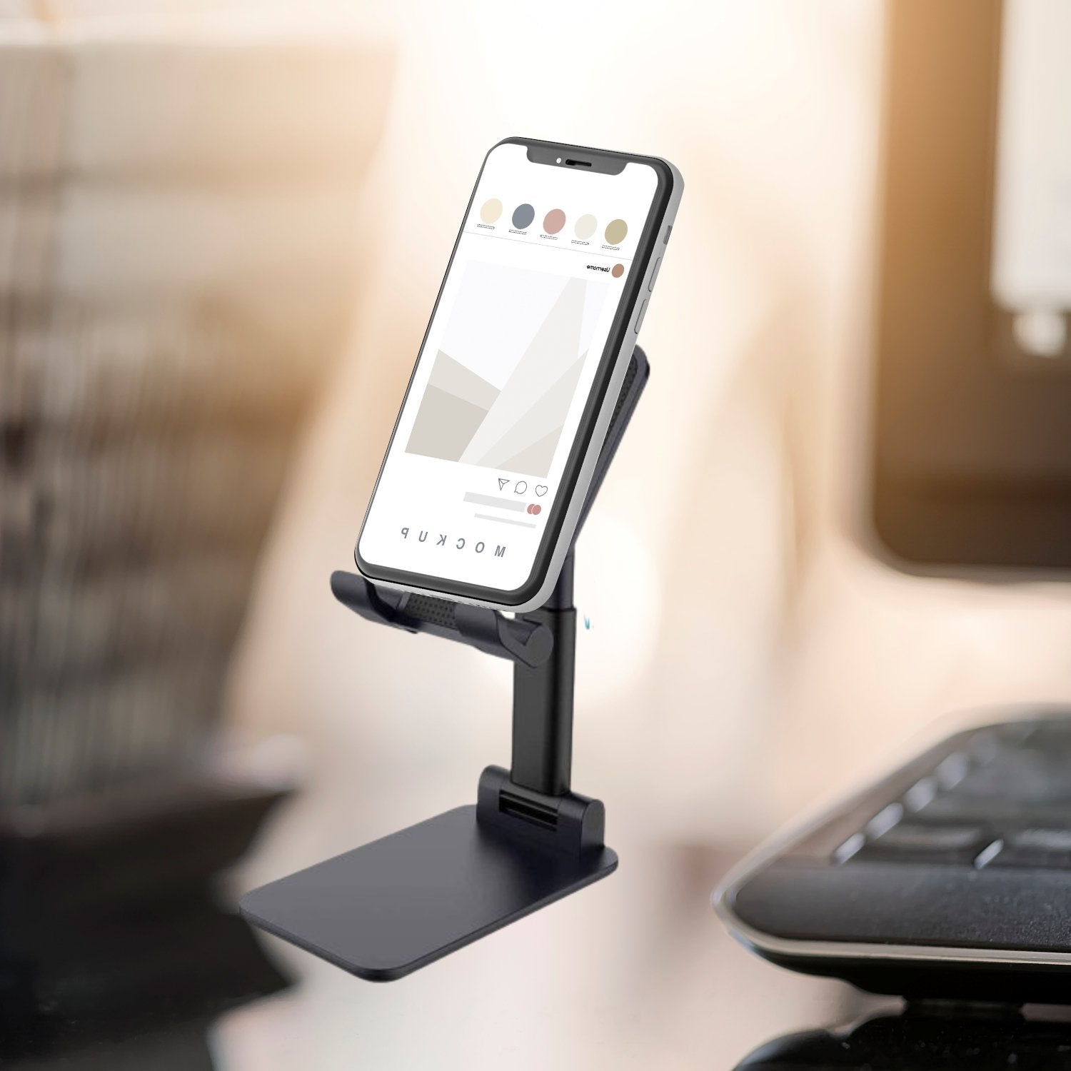 ALVENZA Foldable Mobile Stand – Adjustable Desktop Holder | PHOBIA