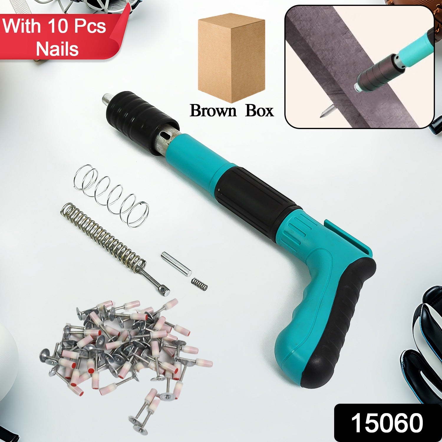 Manual Steel Nail Gun – Portable Wall Fastener | BoltForce