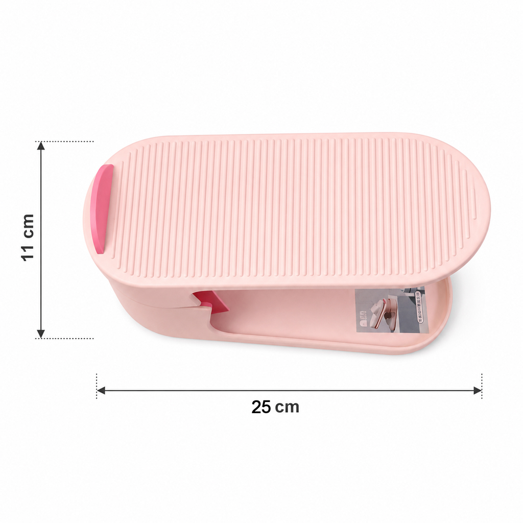 Adjustable Shoe Storage Rack Space-Saving & Stackable Design - Detail View 6