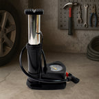 ALVENZA Foot Bike Pump – Portable Cycle Tire Inflator with Gauge | Indo Glow