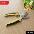 Heavy Duty Garden Pruning Shears Sharp Stainless Steel Blades for Precise Cutting - Side View