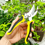 Heavy Duty Garden Pruning Shears Sharp Stainless Steel Blades for Precise Cutting - Front View