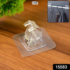 Self-Adhesive Wall Hook Heavy Duty & Easy to Install - Side View