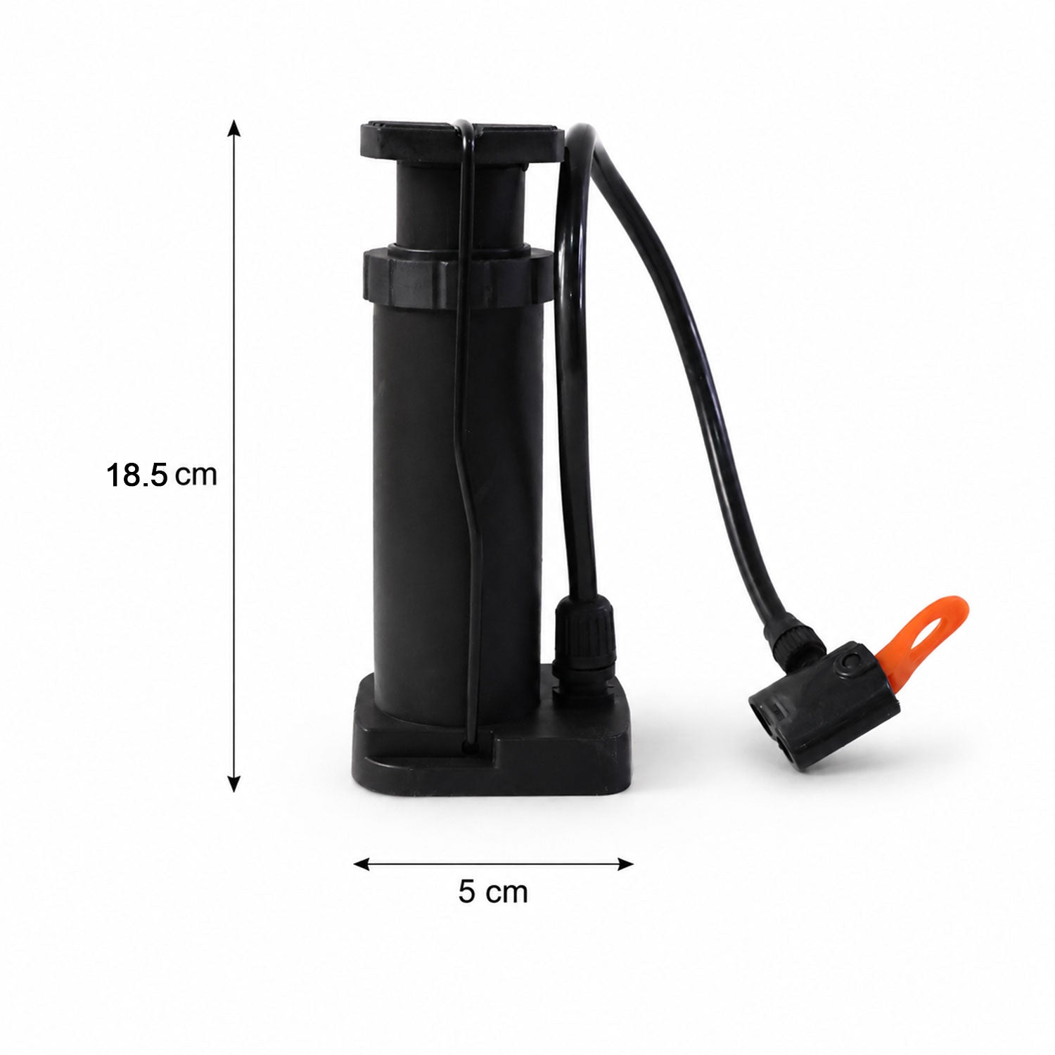 Mini Foot Pedal Air Pump Portable High-Pressure Inflator for Bikes & Balls - Detail View 6