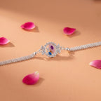 ALVENZA Peacock Rakhi - Elegant Traditional Design for Raksha Bandhan Festival