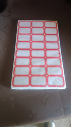 Writable Label Stickers Easy to Use with Red Border for Clarity - Detail View 8